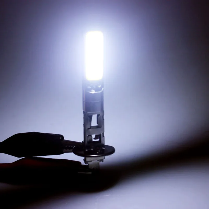

2PCS LED Bulb H1 Fog Lights Bright White COB LED Car Light Lamp 6000K White H1 Led Headlight Bulb