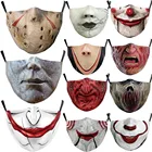 Маска для Хэллоуина, ужасные убийцы, пеннивайз, Джейсон вурхес, Майкл Майерс, блейзерфэйс, Пылезащитная, страшная маска для взрослых и детей