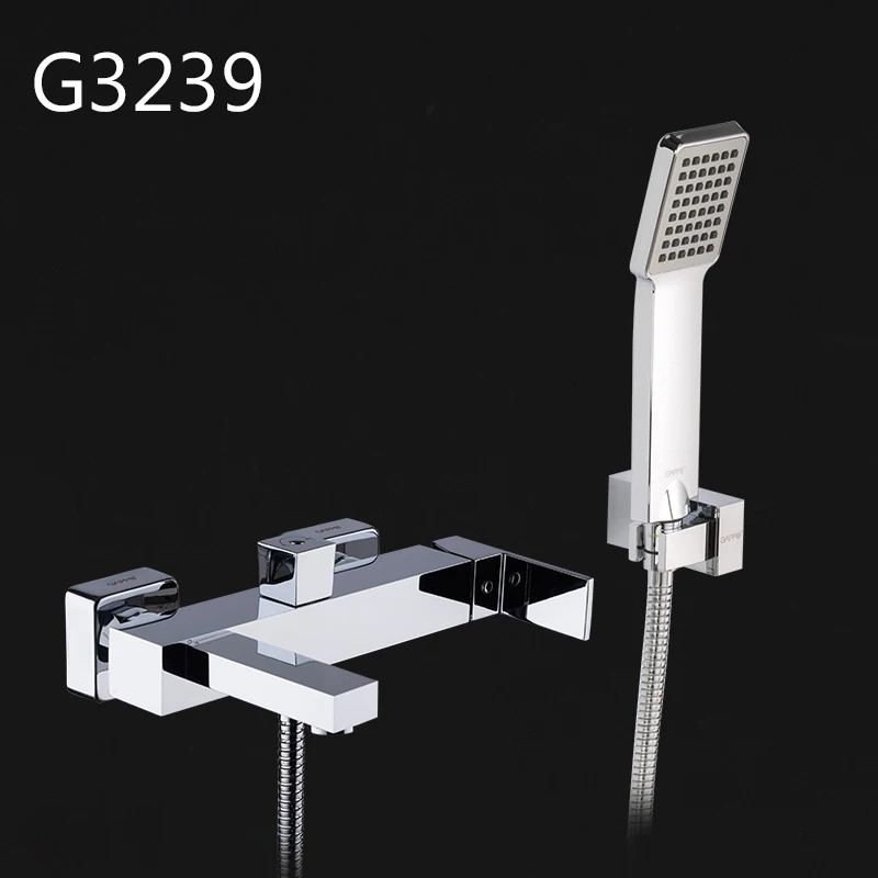G3239 Gappo хромированные латунные домашние смесители для душа для ванны Душ водопад насадки для душа хромированный смеситель для воды кран для ванной Душевой набор - Цвет: G3239