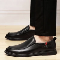 2022 new mens shoes derby genuine leather cow classic black dress formal shoe man elegant office shoes for men plus size 36 47