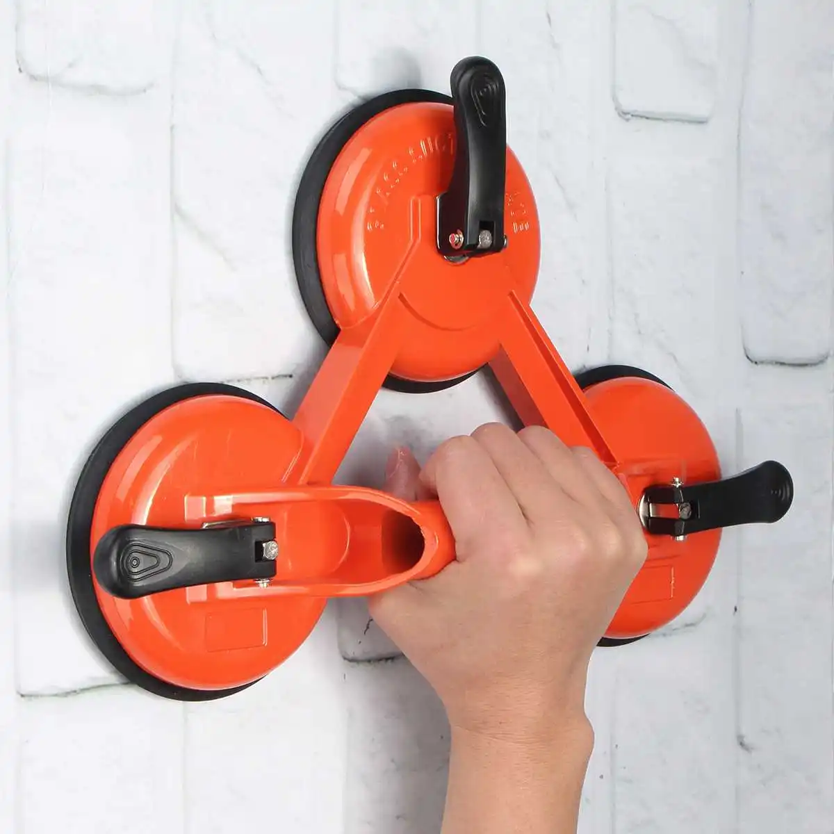 Вакуумная присоска с одной палочкой тремя захватами для плитки стекла пола -