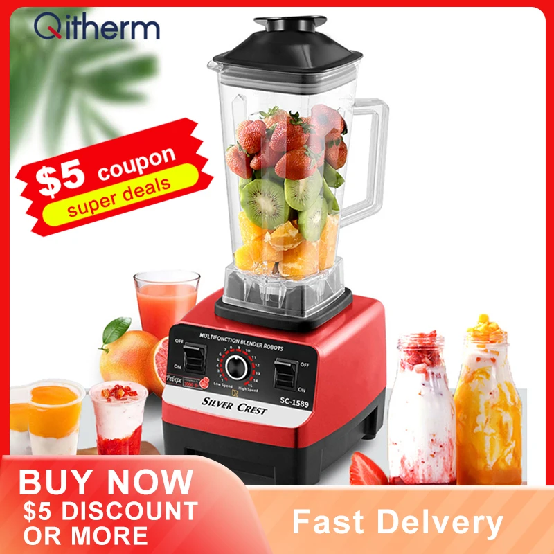 Электрический профессиональный блендер без бисфенола А коммерческий бытовой