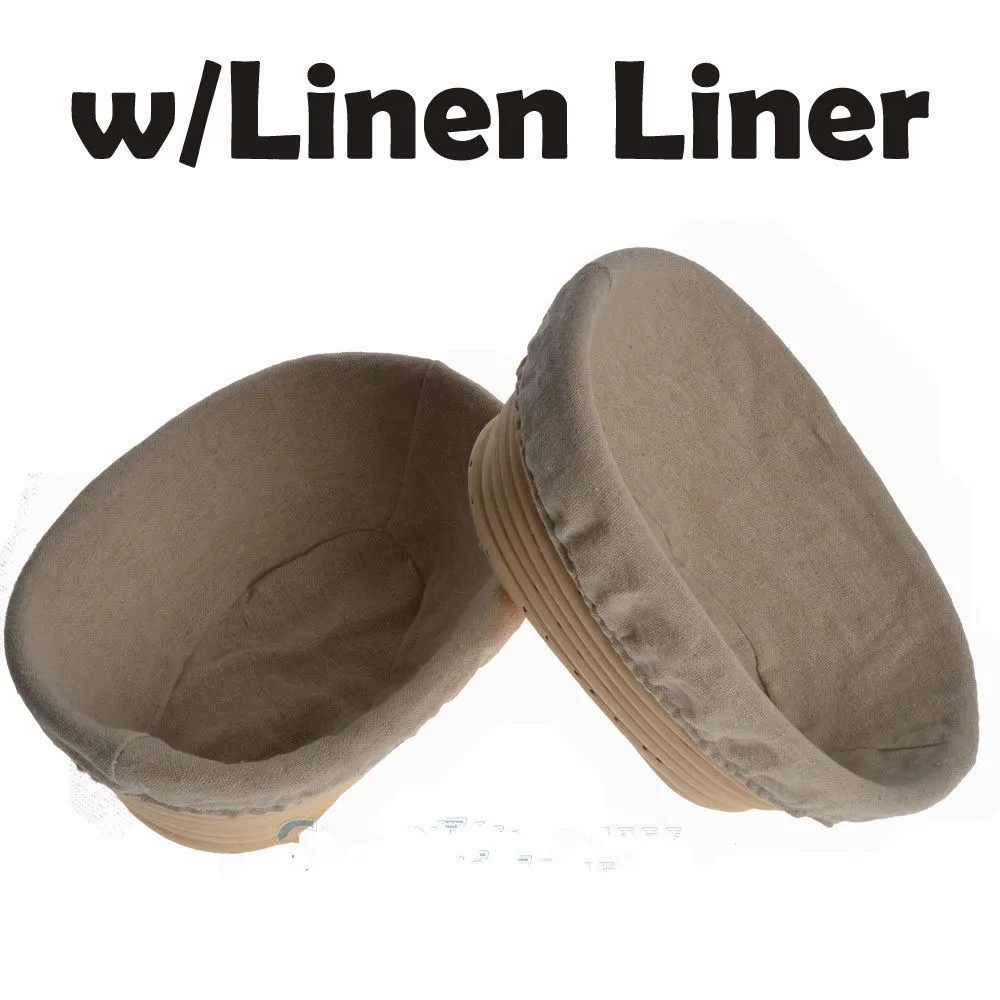 

Natural Rattan Round Banneton Brotform Bread Proofing Basket Dough Proving basket for growing bread