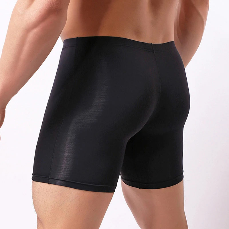 Боксеры мужские из вискозы модное нижнее белье Свободные повседневные Мягкие