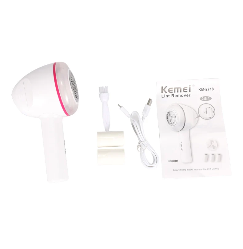 Kemei-2718 бытовая электрическая бритва для одежды бритва таблетки для удаления пуха Ткани Свитера перезаряжаемый аппарат для удаления катышков