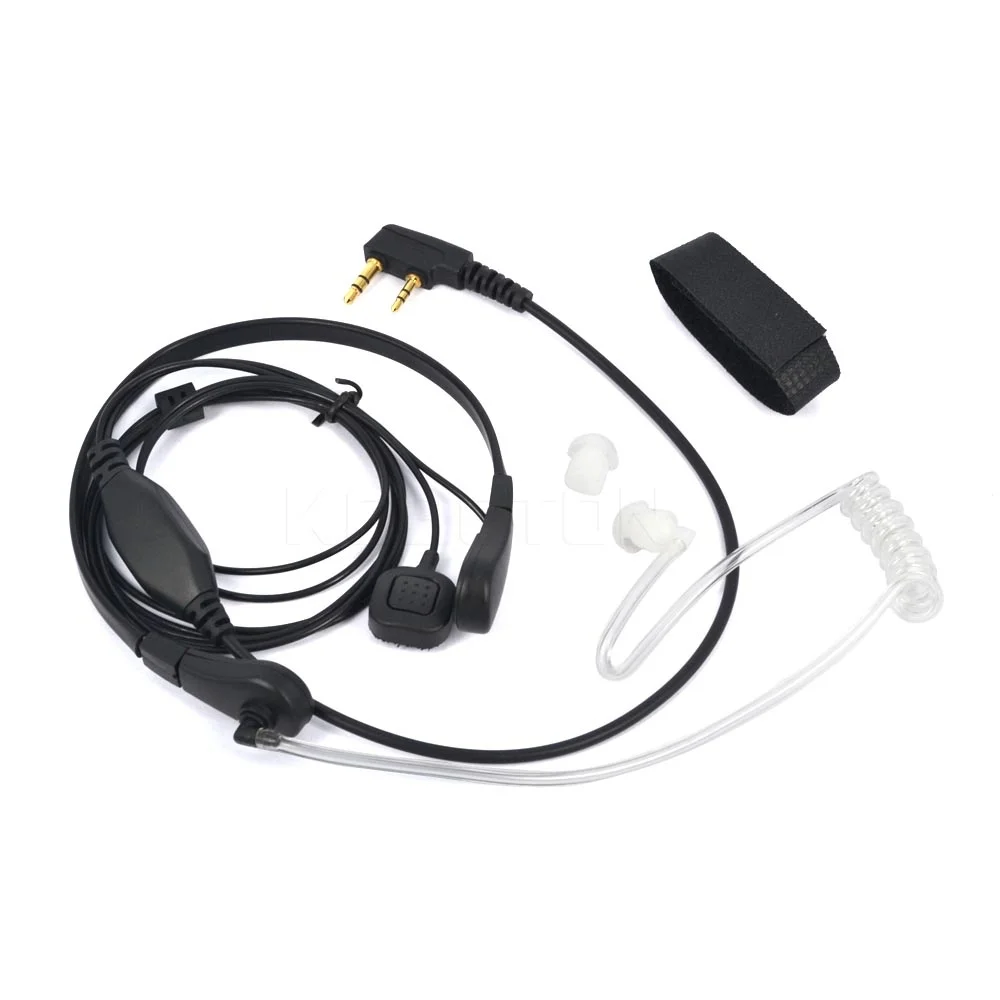 Горло микрофон наушники безопасности Вибрация игровая гарнитура для BaoFeng UV 5R B5 B6