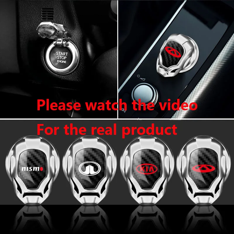 

Car One-button Start Cover Engine Switch Protector Cover Decorative for Seat Leon Mk3 Mk2 Mk1 6l 6j Altea Cupra Car Accessories