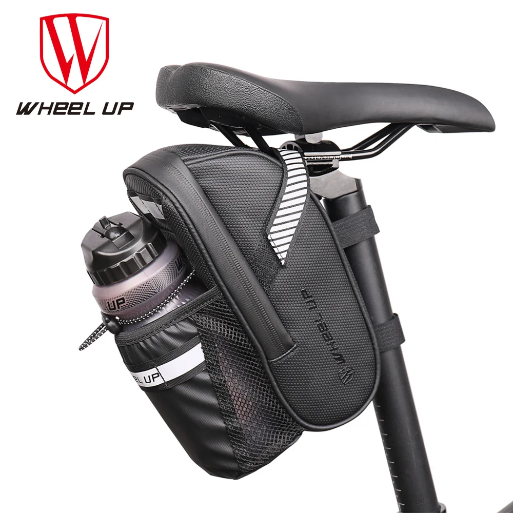 

WHeeL UP Cycling Tail Bag Reflective Large Capacity Bottle Pocket Bicycle Waterproof Saddle Back Bag MTB Road Riding Accessories