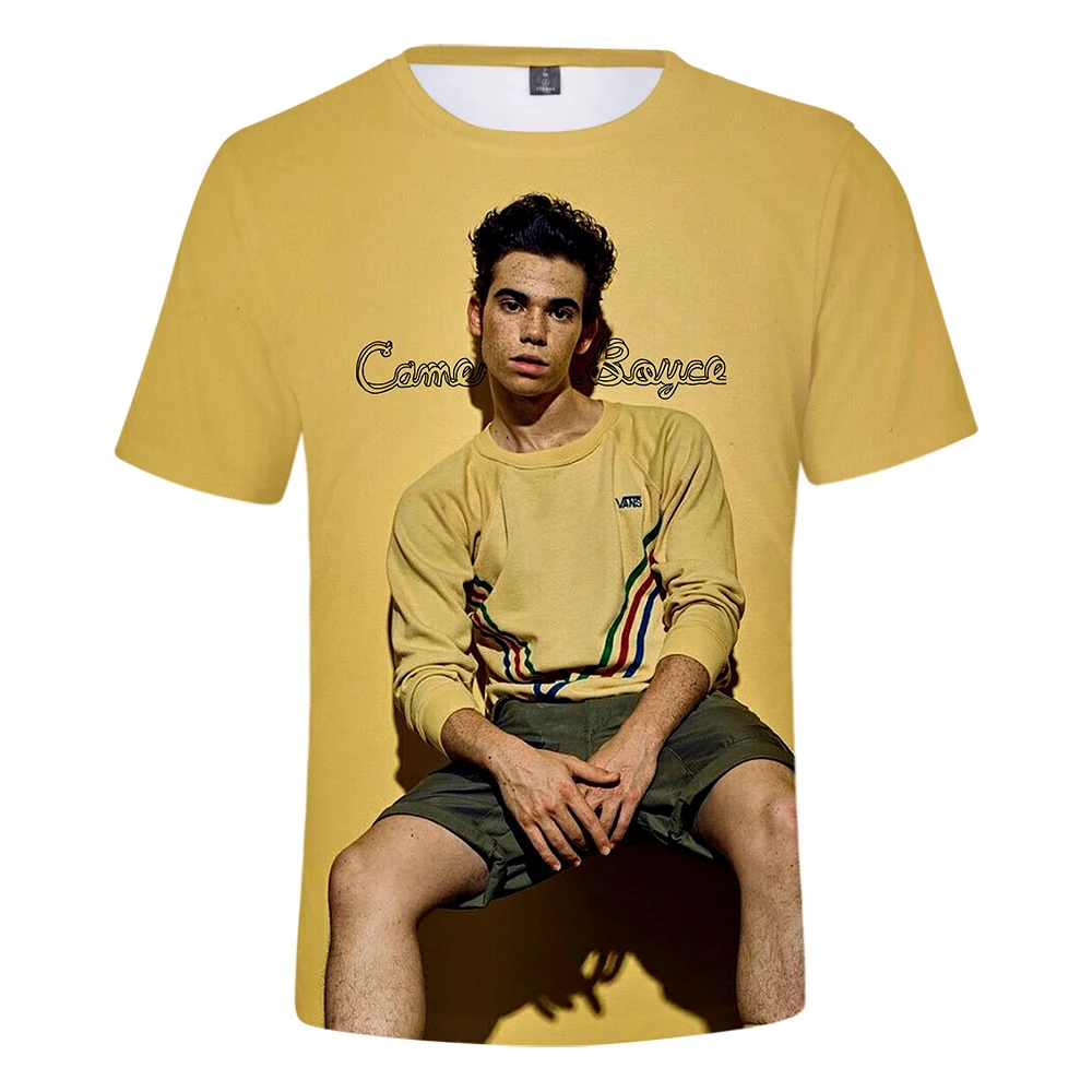 Футболки Cameron Boyce летние повседневные футболки для мужчин и женщин с коротким