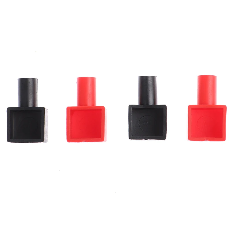 

2 шт./компл. Универсальный квадратный Мотоциклетные батареи клеммы резиновые чехлы 13X14 мм красного и черного цветов