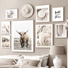 Настенная картина с изображением одуванчика и неба яка, Роуз, парусины, скандинавские постеры и принты, настенные картины для гостиной, исламский Декор