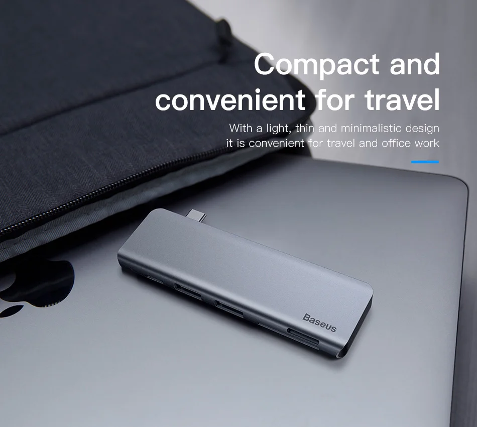 Baseus USB C HUB Type-c to Multi Ports USB 3.0 USB3.0 Type C Power Adapter USB-C HUB Splitter Dock For Macbook Pro Air USBC HAB