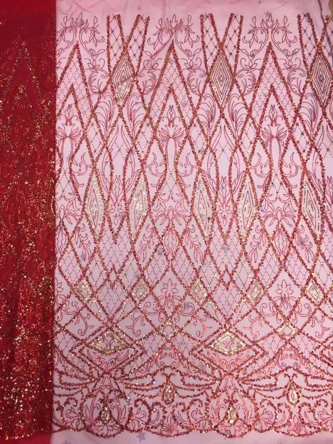 

Новейшая ткань из бисера с блестящей вышивкой migic, французское Тюлевое Сетчатое кружево, африканская ткань/свадебное платье, вечернее платье