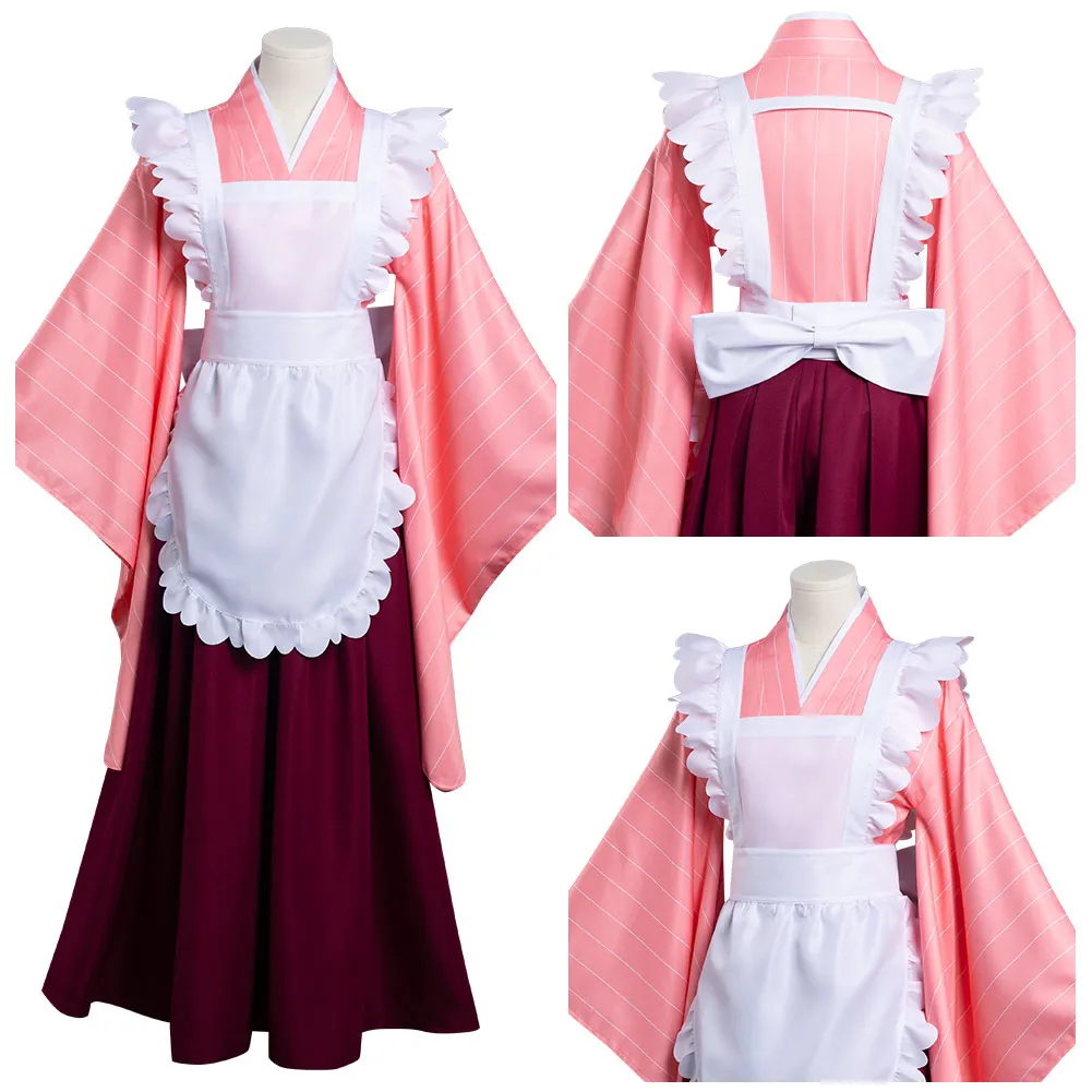 

Anime Kobayashi san Chi no Maid Dragon Cosplay Miss Kobayashi's Dragon Maid Tooru Cosplay Costumes Maid Kimono Dress