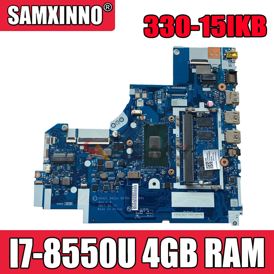 Akemy для Lenovo Ideapad 330-15IKB 330-17IKB ноутбук материнская плата NM-B451 процессор I7 8550U