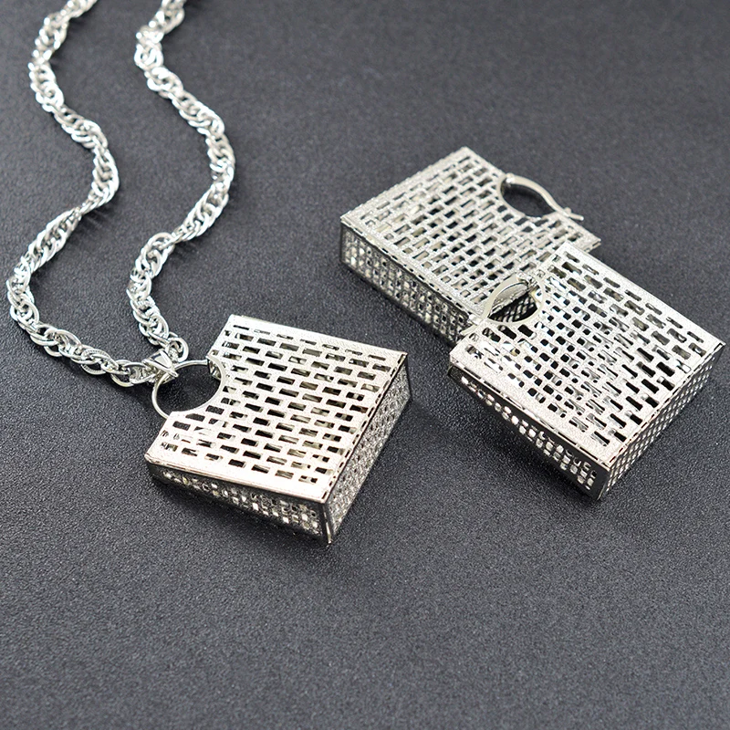 Женский Классический комплект ювелирных изделий Sunny большие сережки ожерелье с