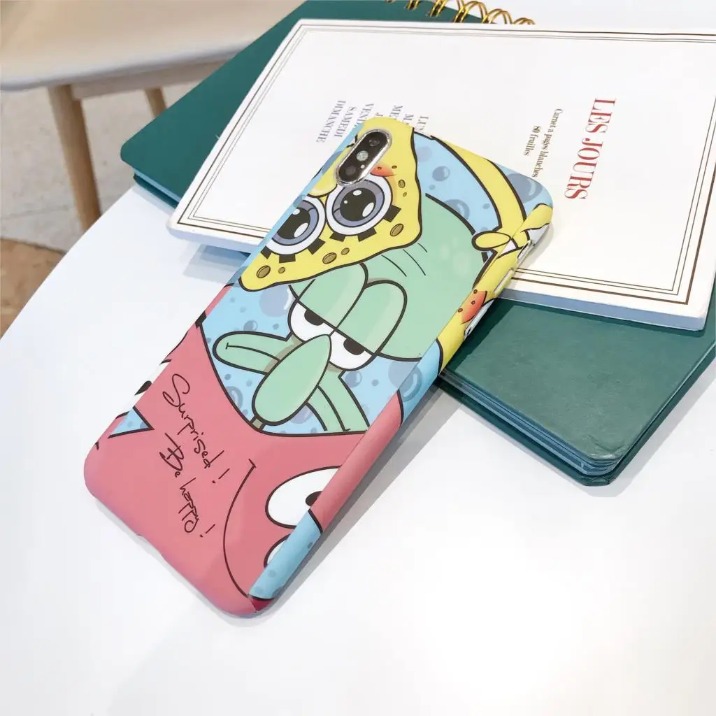 48 360 чехол с милым рисунком том Джерри для iPhone X, XR, XS, Max, 6, 6 S, 7, 8 Plus, 5, 5S, SE, тонкий жесткий чехол с изображением аниме i Phone Cat mouse, стекло - Цвет: 48