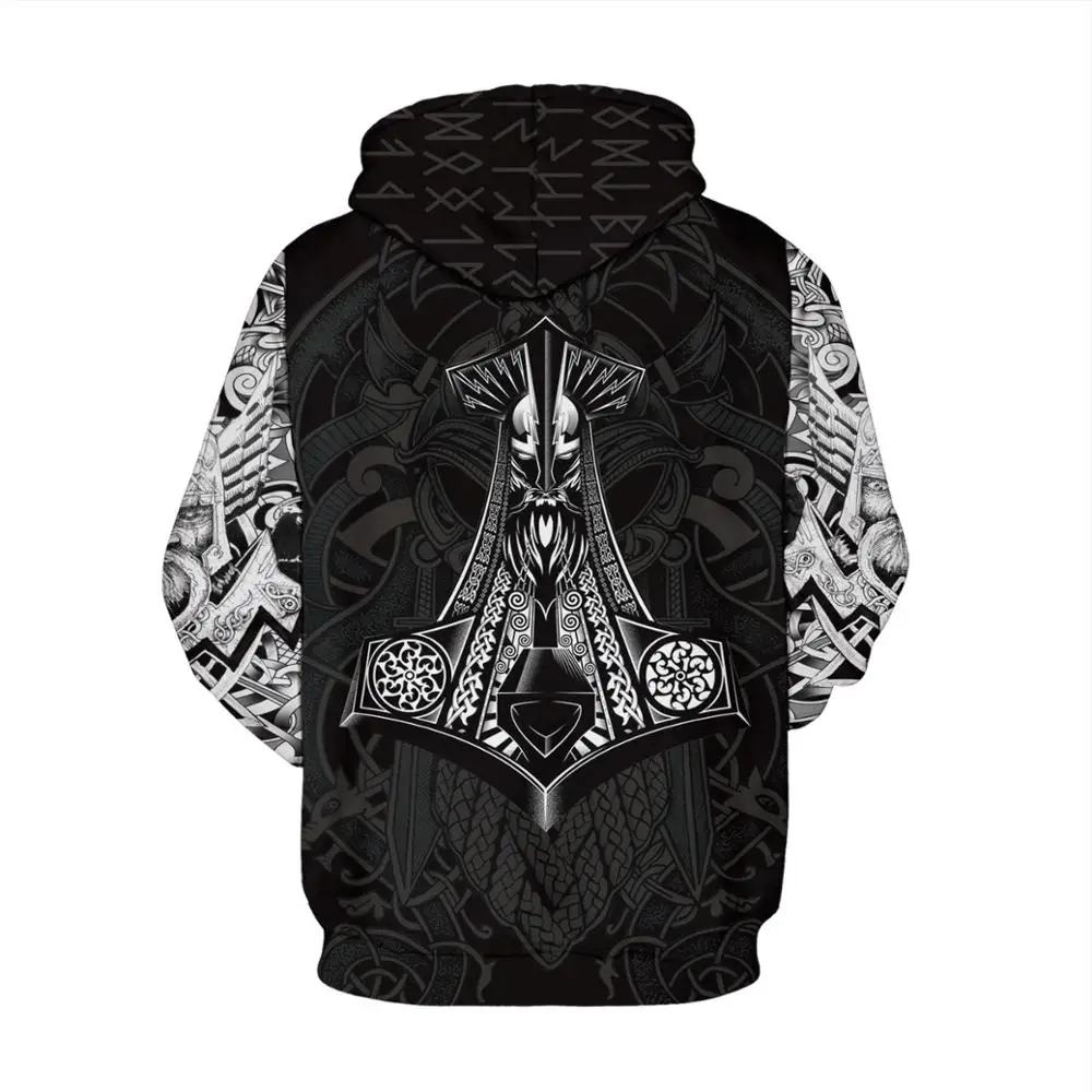 

Viking Odin Tattoo 3D Printed Men Hoodies Harajuku Fashion Hooded Sweatshirt Autumn Winter Unisex Streetwear Sudadera Hombre