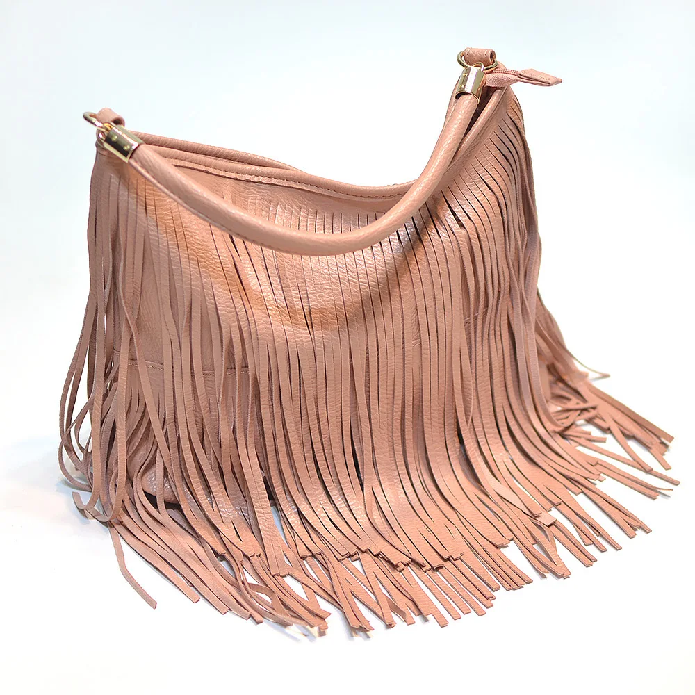 New Women Totes Messenger Bag Ladies Casual Trendy Crossbody Handbags Female Double-sided Vintage Tassel Shoulder | Багаж и сумки
