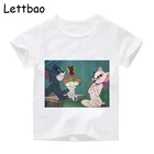 От 3 до 14 лет, Китти, Минни Маус забавная футболка детский топ в винтажном стиле Графический Новинка уличная детская одежда, футболка в стиле Харадзюку одежда