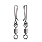 Рыболовные соединители TIANNSII 200300 шт., блокировочные Вертлюги, защелкивающиеся Вертлюги 2 #-10 # для рыболовного крючка, приманка для карпа на рыбалку, аксессуары