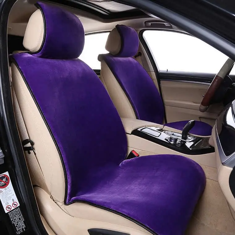 Чехол для автокресла из искусственного меха Зимний Белый Универсальный Автомобильный интерьер искусственный мех подушка для автокресла для toyota Kia Mazda Ford