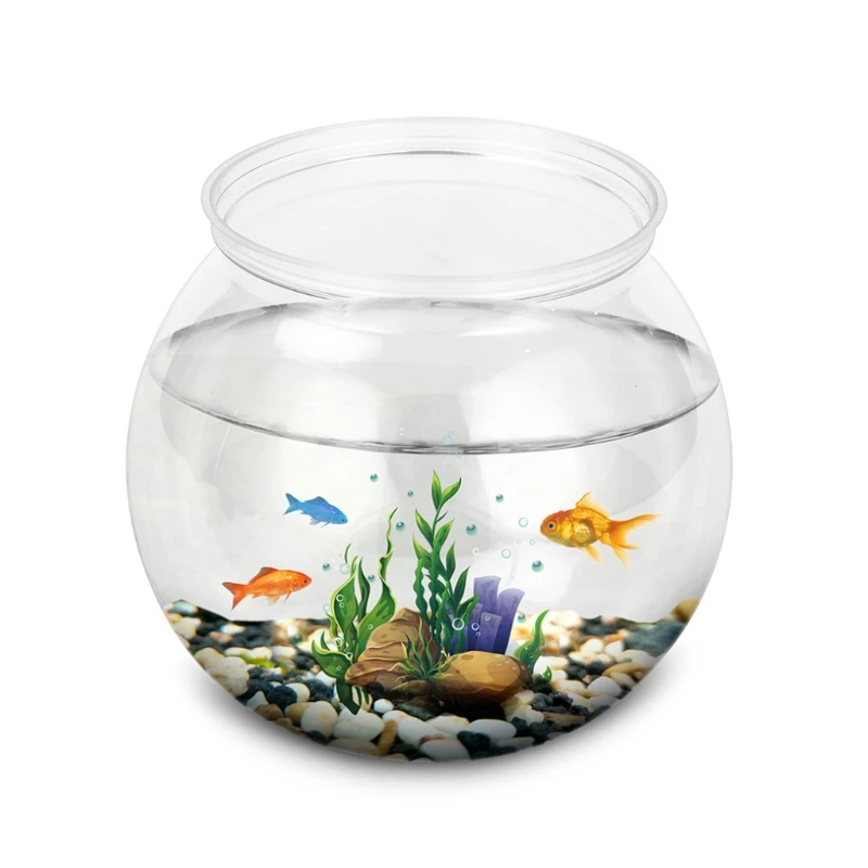 

2021 New Plastic Aquariums Bubble Fish Bowl Ivy Bowls Round Transparent Fish Tank