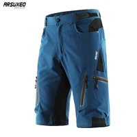 arsuxeo men mtb downhill trousers bike bicycle riding shorts outdoor sport cycling shorts water resistant loose comfortable