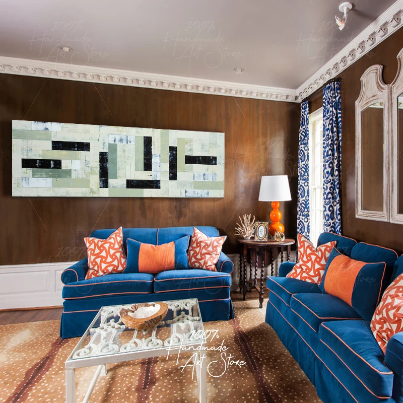 

decoration canvas Oil Painting Oversized Minimalist Black White Abstract Hand Painted On Canvas Original Extra Large Wall Decor