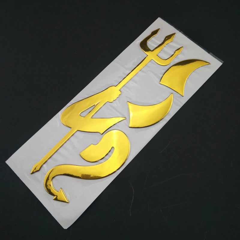 3D Хром дьявол наклейка автомобильные аксессуары забавная Автомобильная