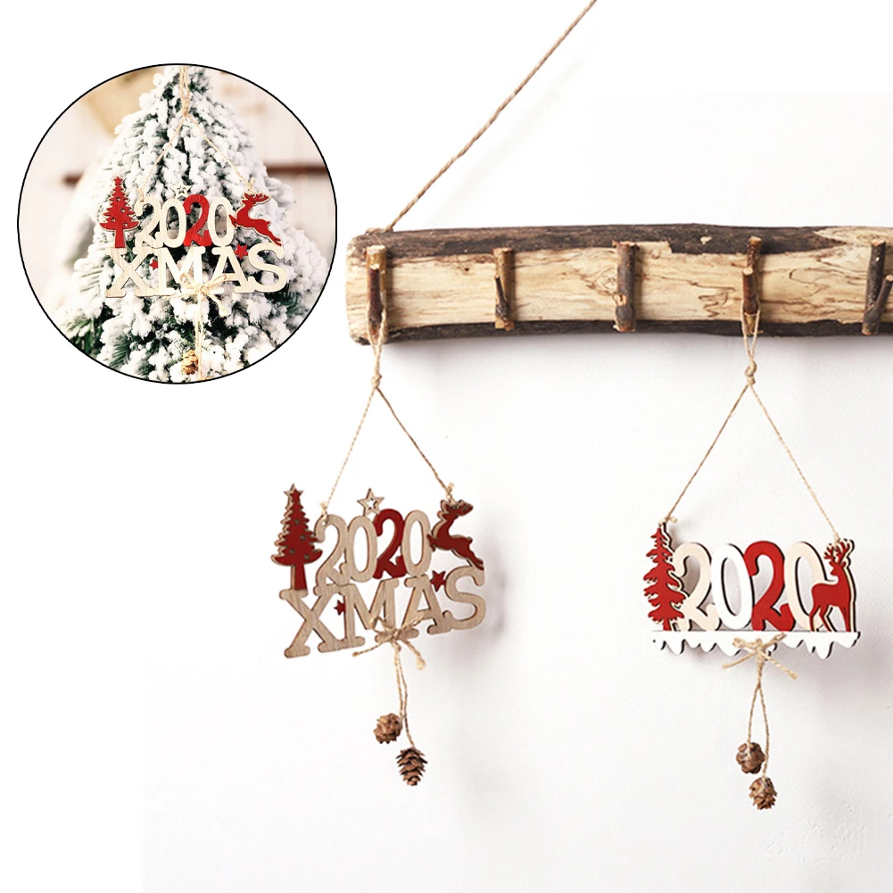1 шт. новый Яркий Рождественский деревянный знак 2020 рождественские буквы лось