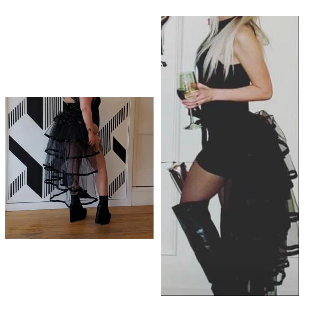 Викторианская юбка в стиле стимпанк с завязкой волшебный пышный костюм-пачка на