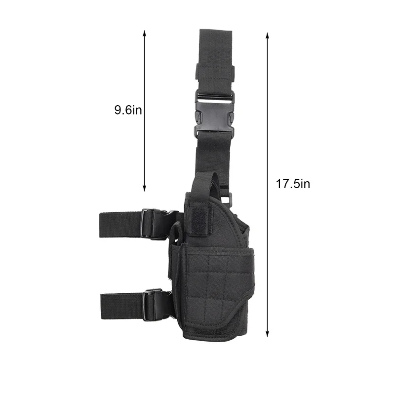 

Universal Tactical Holster For Glock 1911 45 92 96 Sig P228 Left / Right Drop Leg Bag Durable Nylon Hunting Holsters Storage Bag