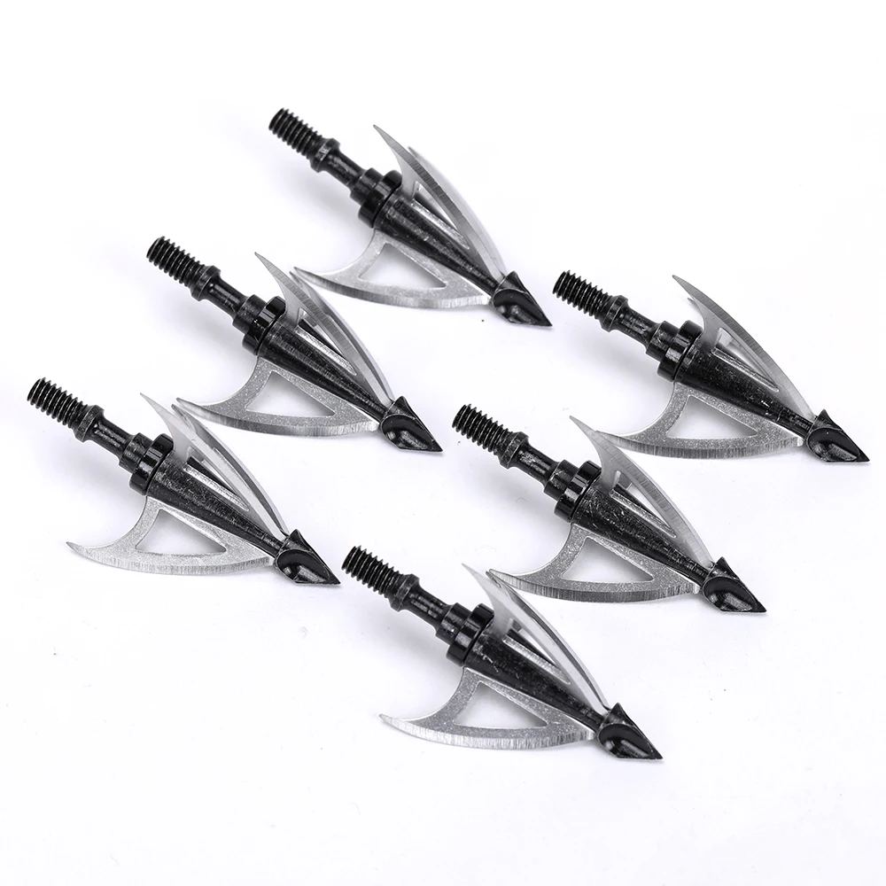 10pcs New Style Hunting Arrow Head 100Grain Crossbow Broad Tips For Archery accessory | Спорт и развлечения