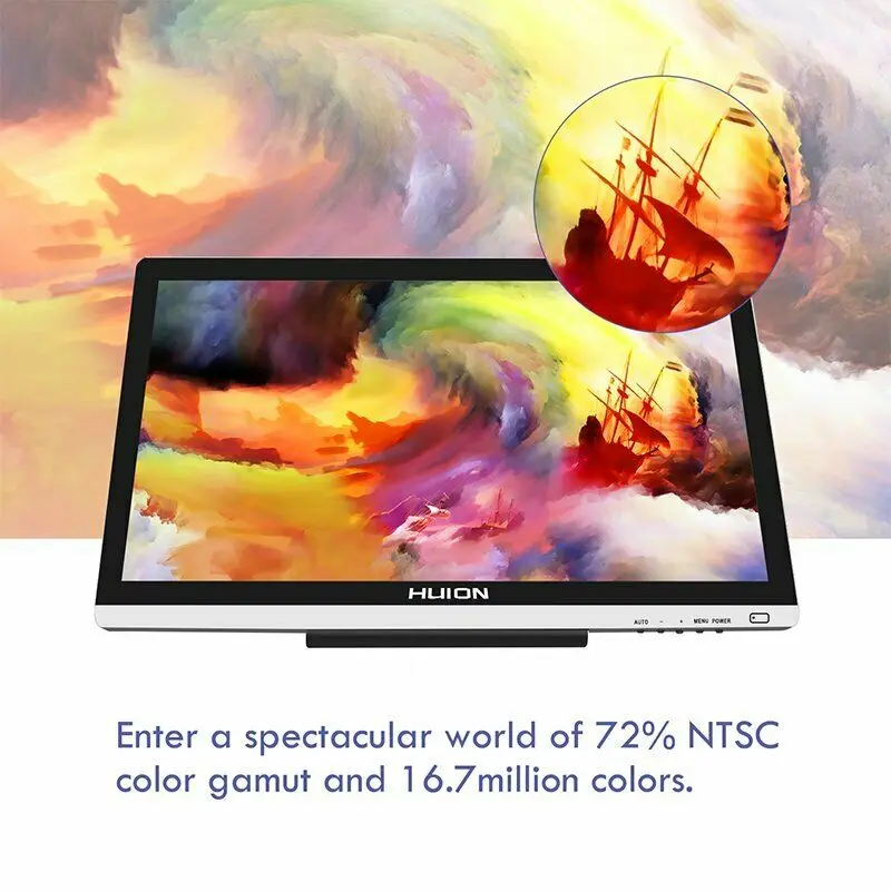 Графический планшет Huion GT220 v2 профессиональный монитор для рисования 21 5 &quotHD IPS Pen