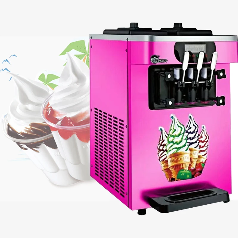 

Настольные три ароматы мороженого машина высокое качество Нержавеющая сталь машина для приготовления мороженого 110V 220V