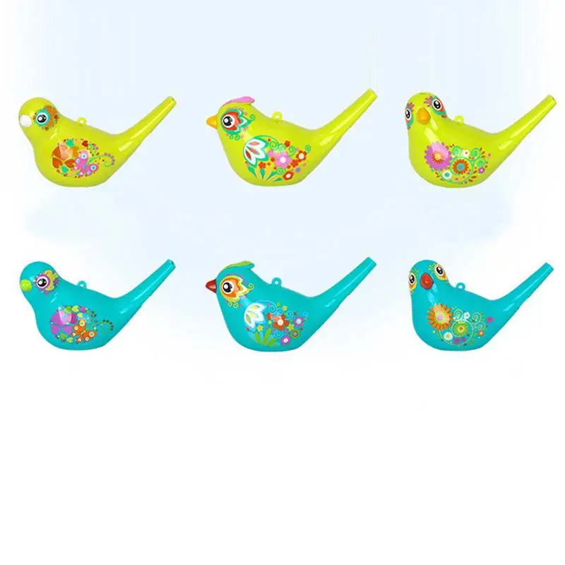 Цветной рисунок свисток для воды и птиц Bathtime музыкальная игрушка детей раннего