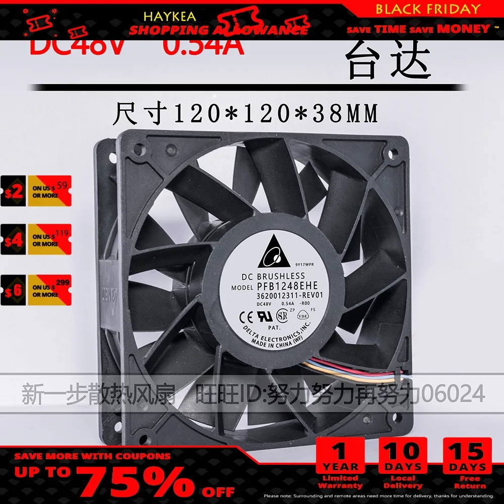 for delta AFB1248SHF 120 120 32MM DC 48V 0.45A axial cooling fan 4300RPM 174.45CFM 