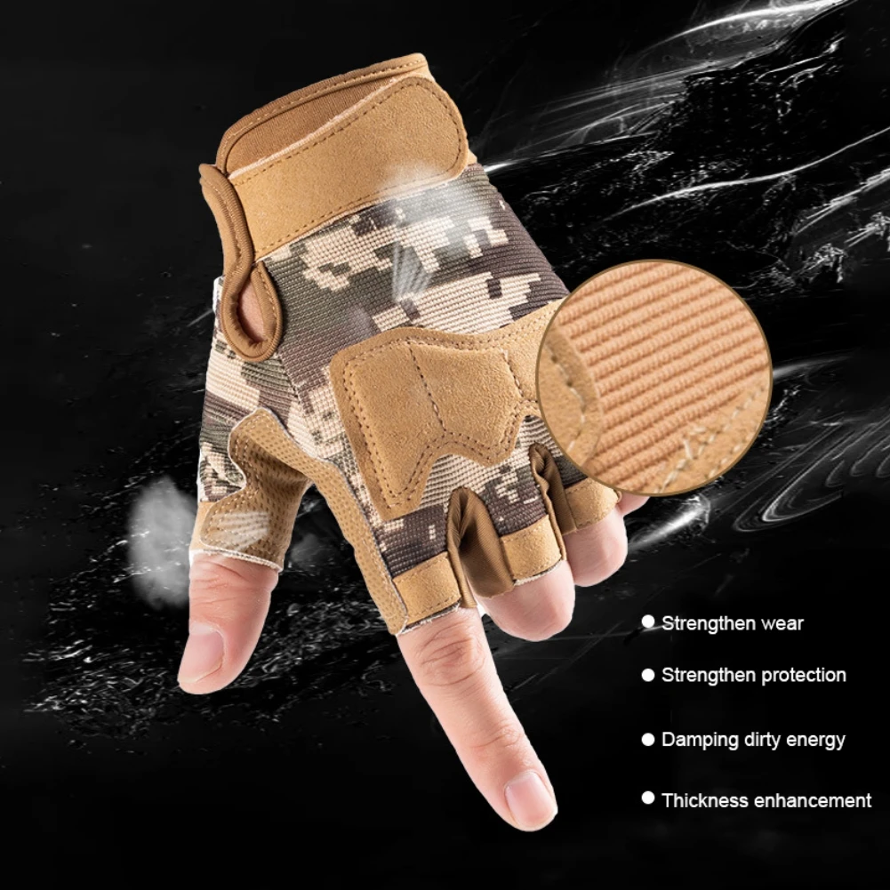 

Велосипедные перчатки с открытыми пальцами, противоударные дышащие противоскользящие мужские женские мужские велосипедные перчатки, спор...