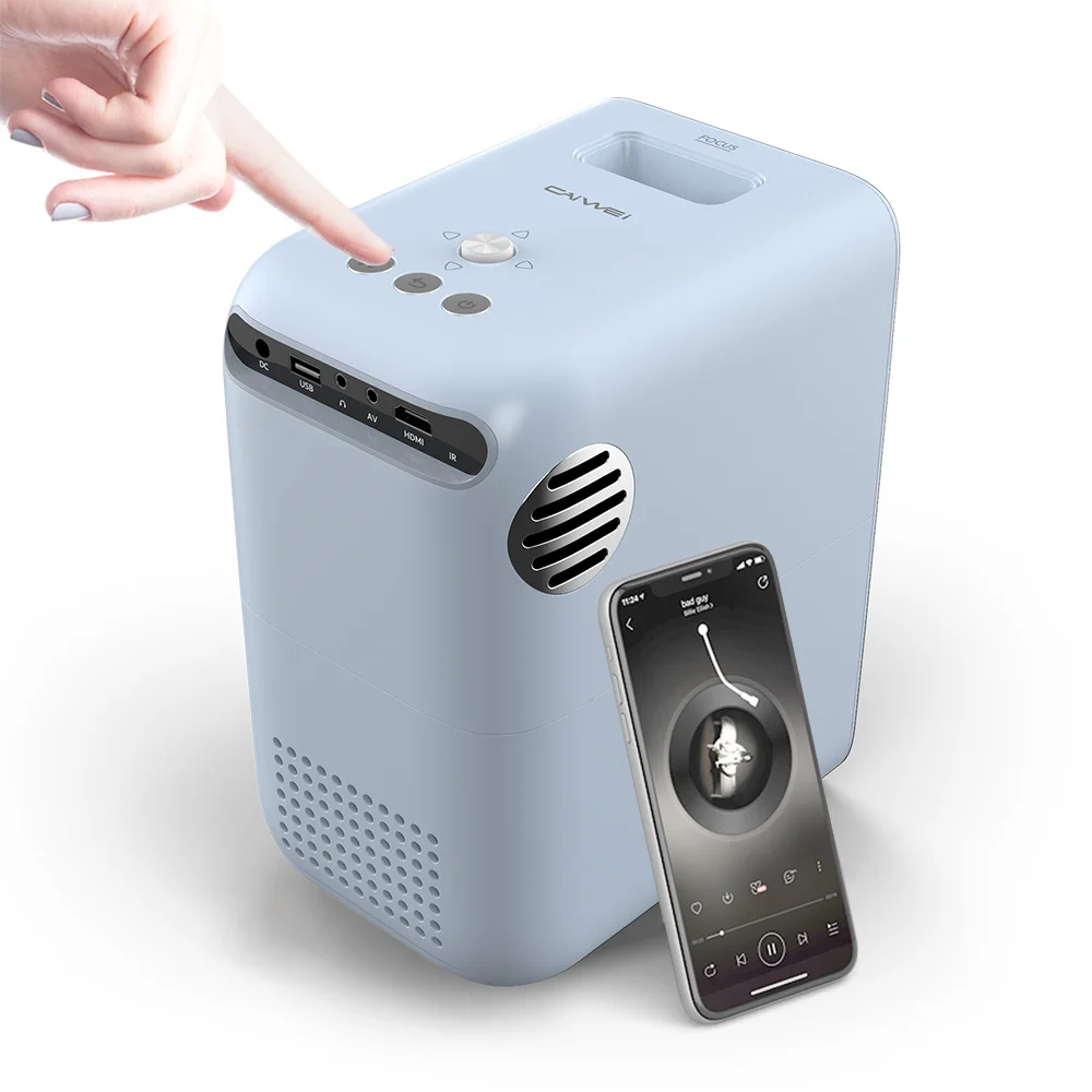 Портативный проектор Full Hd 1080P домашний кинотеатр видео 4200 люмен беспроводной Airplay