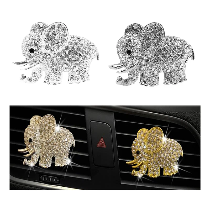 

1Pc Elephant Car Aroma Vent Clip Car Air Outlet Perfume Clip Car Ornaments