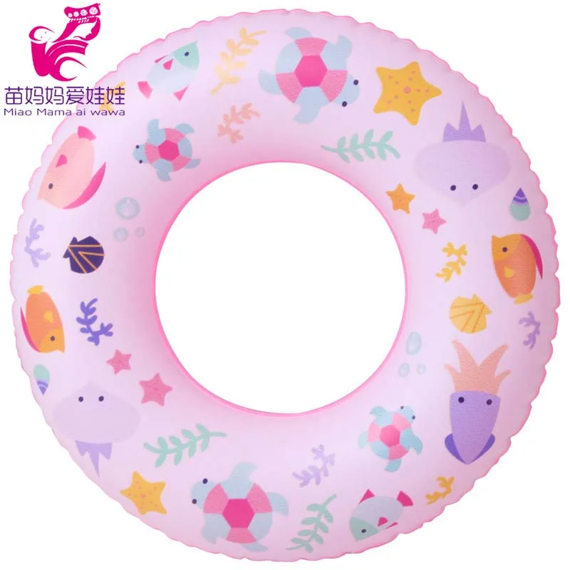 18 inch girl doll summer swimming ring for 43 cm baby doll toy accessories images - 6
