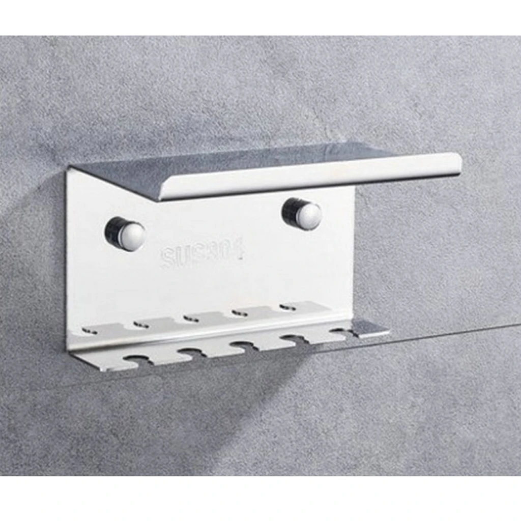 Настенный держатель из нержавеющей стали для зубной щетки пасты 5 отверстий |