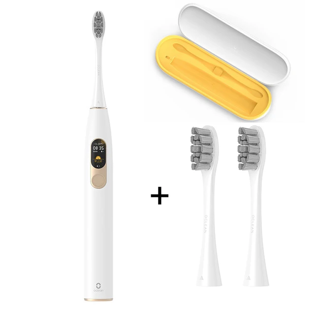 add P1W0 BOX Глобальная версия Oclean X sonic электрическая зубная щетка для взрослых Водонепроницаемая ультра звуковая Автоматическая быстрая зарядка зубная щетка Быстрая зарядка - Цвет: add P1W0 BOX