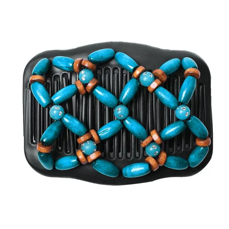 Волшебная расческа вышитая бисером Цветочная легкая в уходе пучок