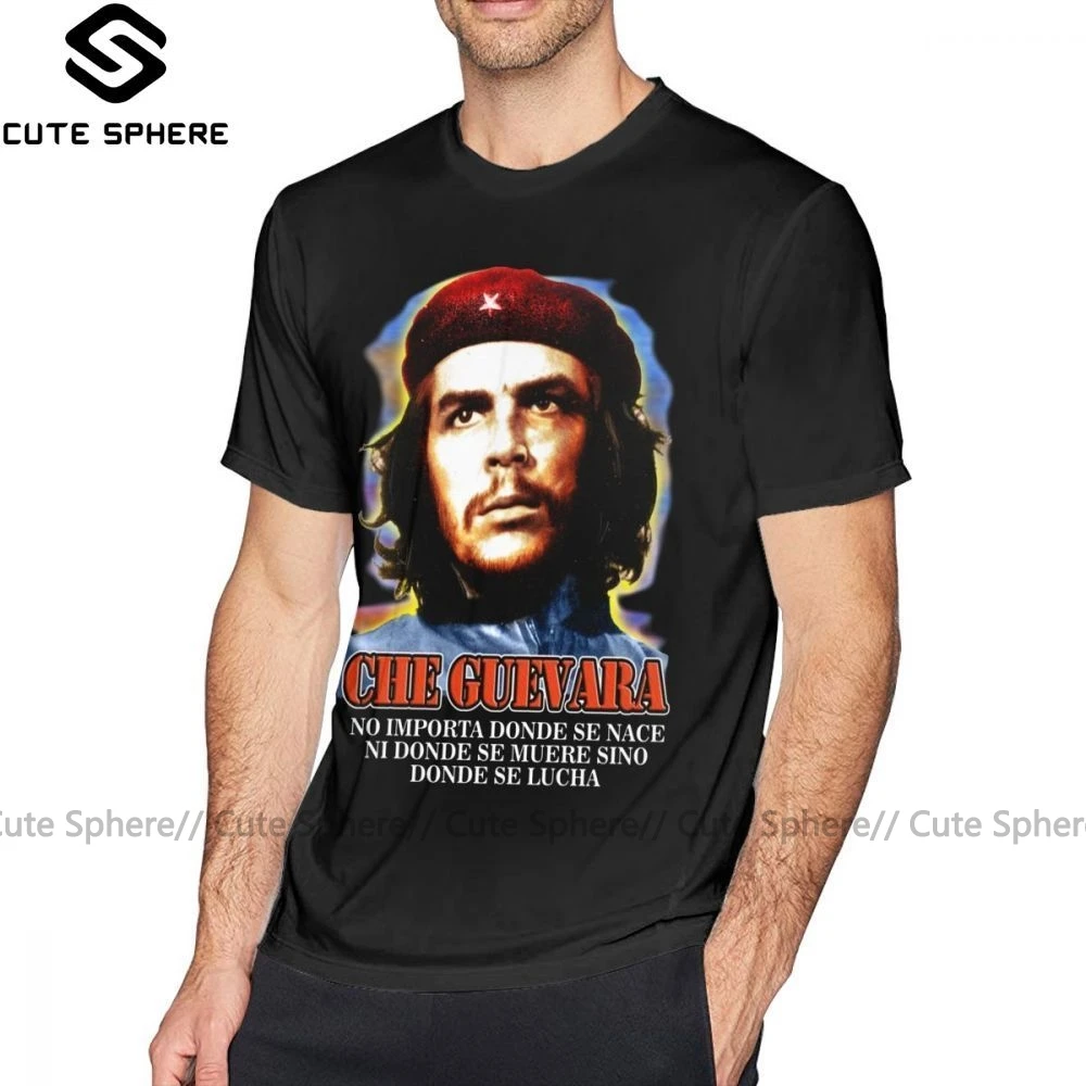 Футболка Che Guevara Мужская забавная с принтом короткими рукавами 100 хлопок Пляжная