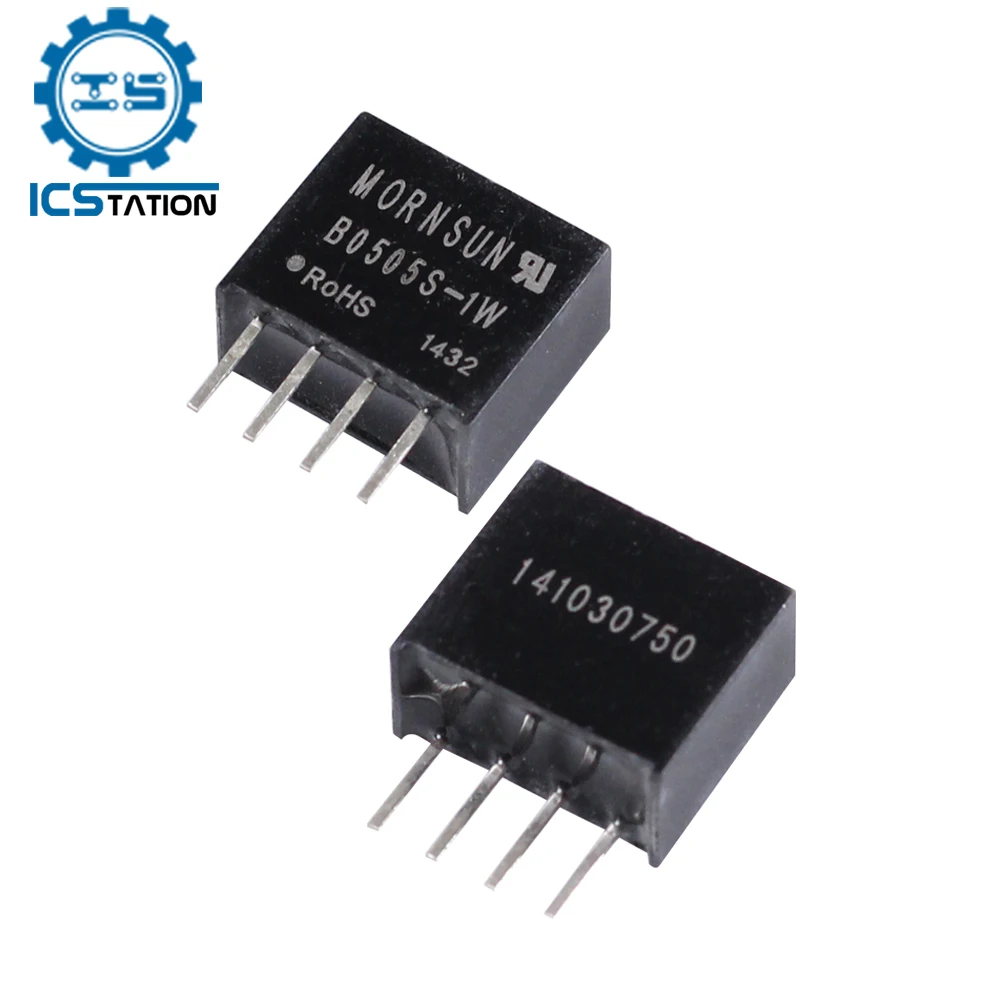 

2Pcs B0505S-1W B0505S B0505 SIP-4 IC Chip DIP DC-DC Isolated Power Supply Function 5V to 5V