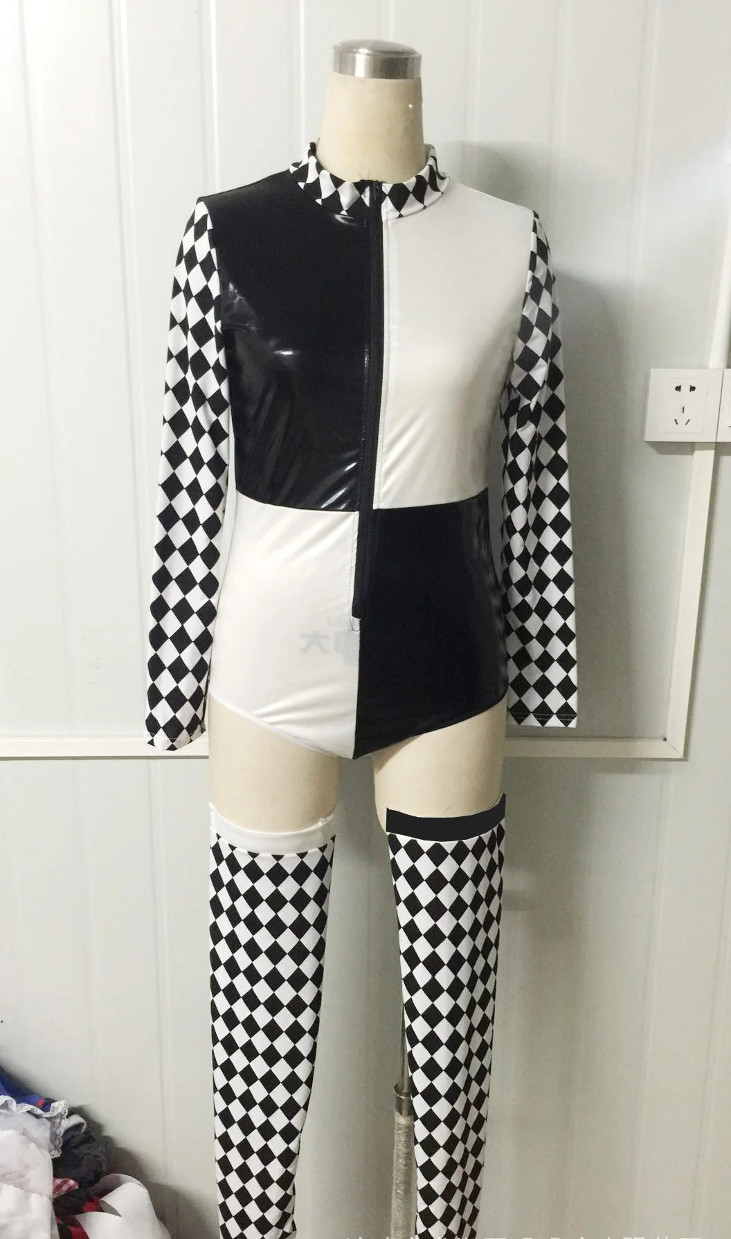 Костюмы для косплея на Хэллоуин, Женская страшная одежда с изображением скелета, костюм DS для ночного клуба, сексуальный комбинезон, боди, готическое платье зомби