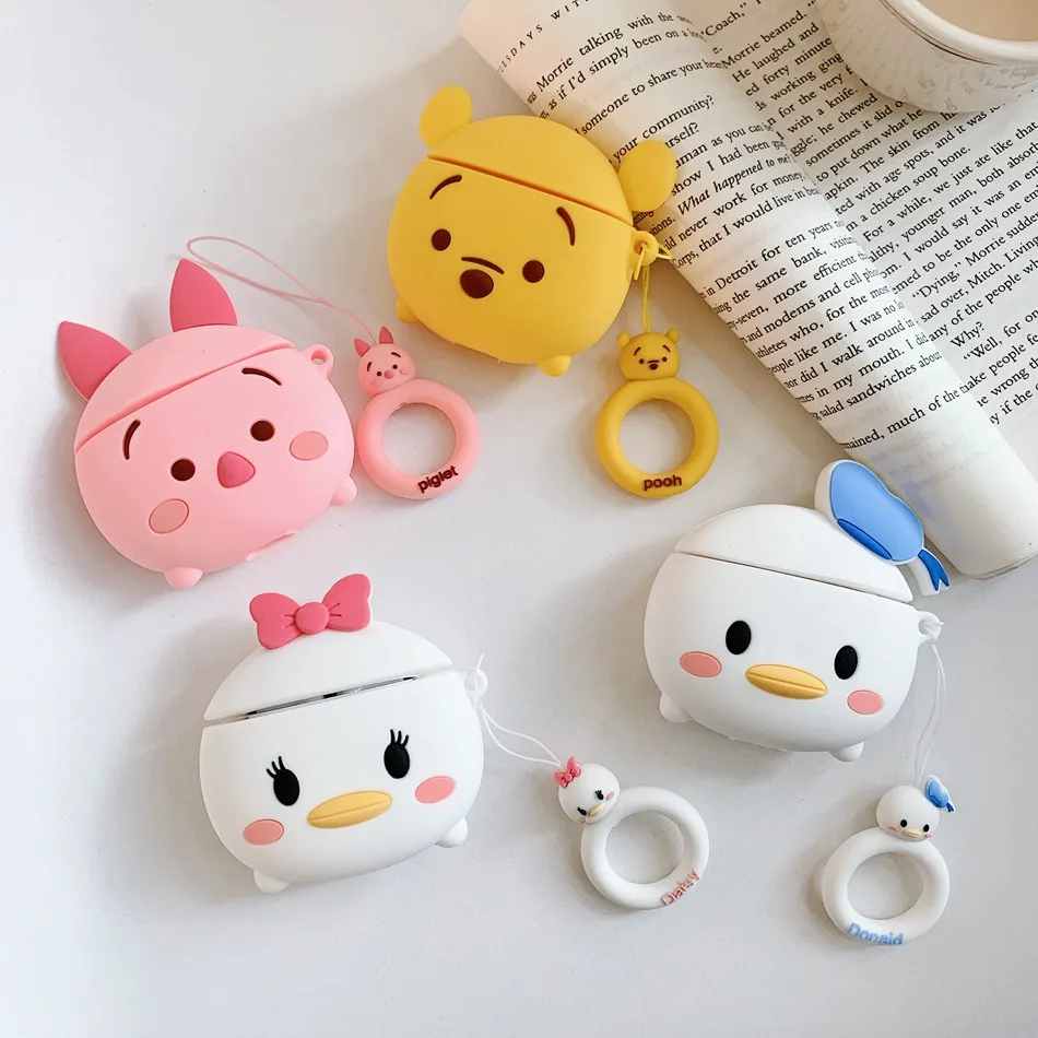 Чехол для наушников с 3D единорогом Airpods 2 чехол силиконовый Air pods птицей