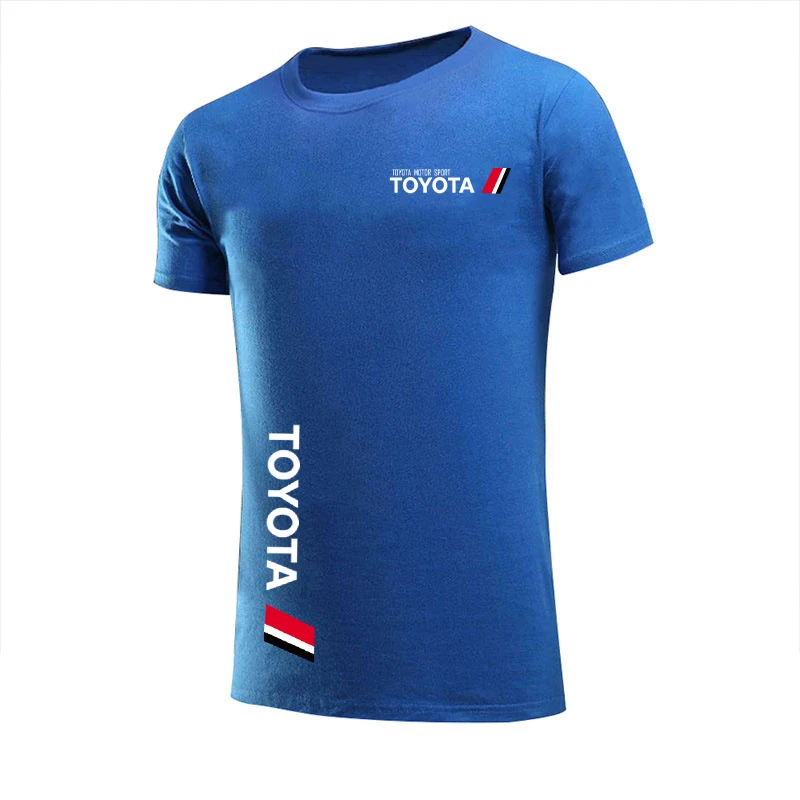 

Summer short-sleeved TOYOTA shirts men's fashion TOYOTA shirts casual slim solid color printing business men's T-shirts for men